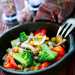 Image showing fried vegetables