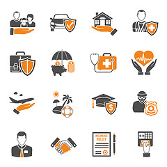 Image showing Insurance Icons Set