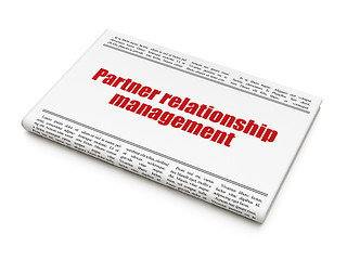 Image showing Business concept: newspaper headline Partner Relationship Management