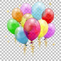 Image showing Holiday Background with Balloons