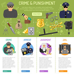 Image showing Crime and Punishment infographics