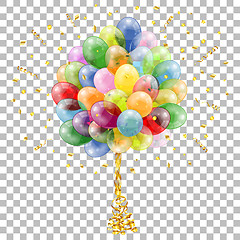 Image showing Holiday Background with Balloons