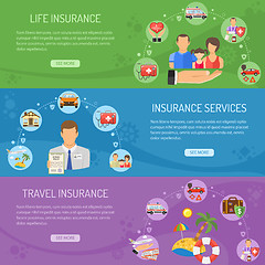 Image showing Insurance Services Horizontal Banners