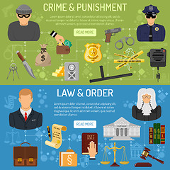 Image showing Law and order horizontal banners