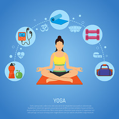 Image showing Yoga and Fitness Concept