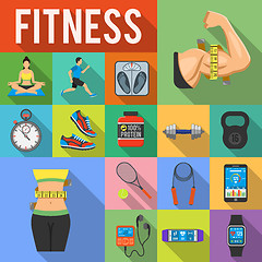 Image showing Fitness Icon Set