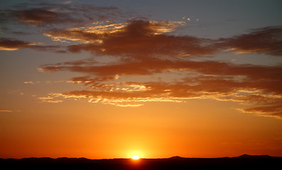 Image showing sunset sky