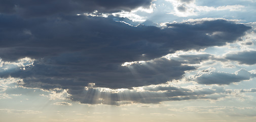 Image showing sky and rays