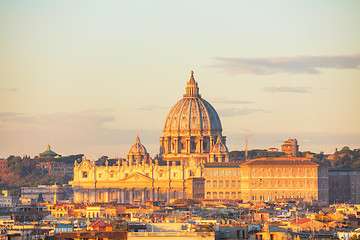 Image showing The Papal Basilica of St. Peter in the Vatican city