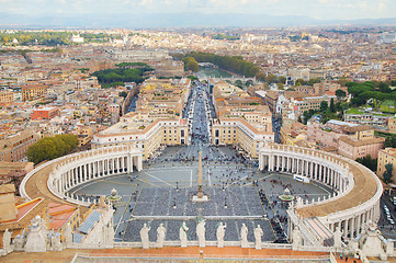 Image showing Aerial view of Rome