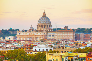 Image showing The Papal Basilica of St. Peter in the Vatican city