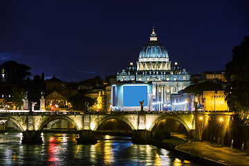 Image showing The Papal Basilica of St. Peter in the Vatican city