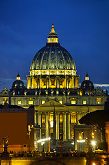 Image showing The Papal Basilica of St. Peter in the Vatican city