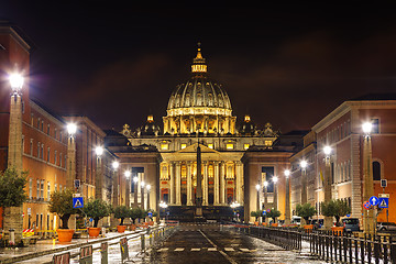 Image showing The Papal Basilica of St. Peter in the Vatican city