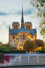 Image showing Notre Dame de Paris cathedral