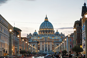 Image showing The Papal Basilica of St. Peter in the Vatican city