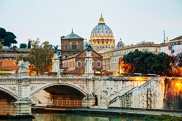 Image showing The Papal Basilica of St. Peter in the Vatican city