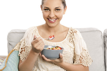 Image showing Eating healthy