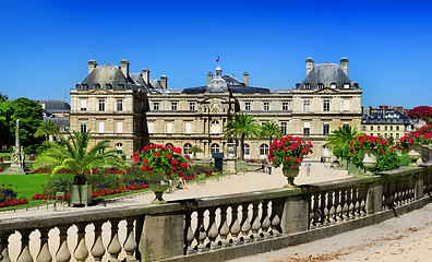 Image showing Luxembourg Palace and park