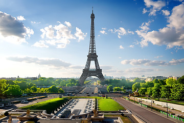 Image showing Eiffel Tower and Park