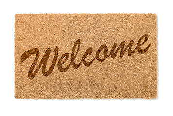 Image showing Welcome Mat On White