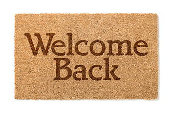 Image showing Welcome Back House Mat On White