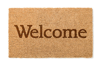 Image showing Welcome Mat On White