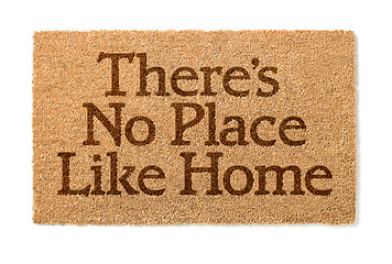 Image showing There Is No Place Like Home Welcome Mat On White