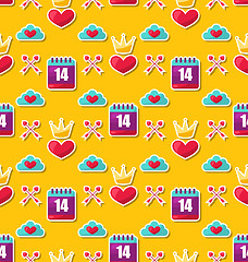 Image showing Seamless Background for Valentines Day