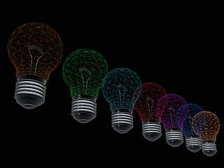 Image showing lamps. 3D illustration