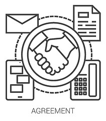 Image showing Agreement line infographic.