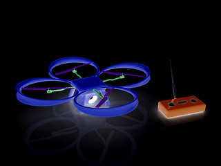 Image showing Drone with remote controller