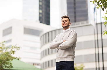 Image showing young man on city street