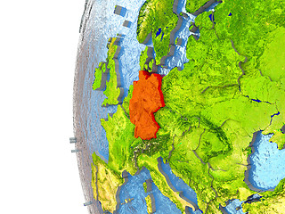 Image showing Germany in red