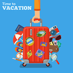 Image showing Vacation and Tourism Concept