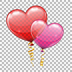 Image showing Valentines Day with Hearts Balloons