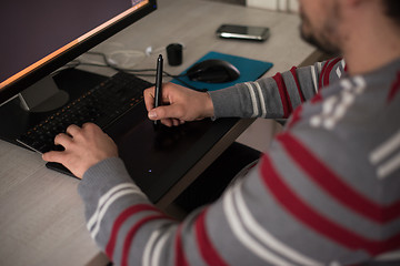 Image showing graphic designer at work