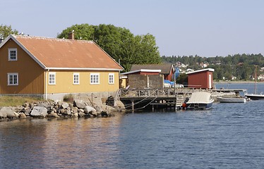 Image showing Seaside town