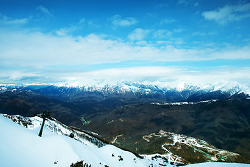 Image showing winter mountains