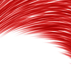 Image showing Red abstract wave techno background