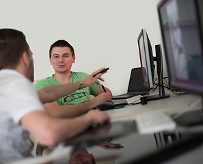 Image showing a group of graphic designers at work