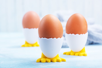 Image showing boiled eggs