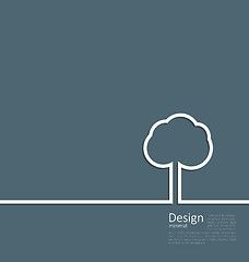 Image showing Tree standing alone symbol