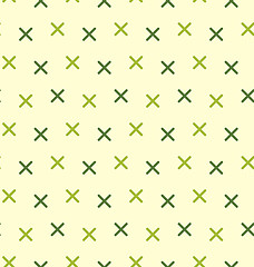 Image showing Vintage Seamless Pattern with Crosses