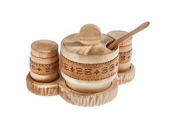 Image showing Russian National Wooden Tableware