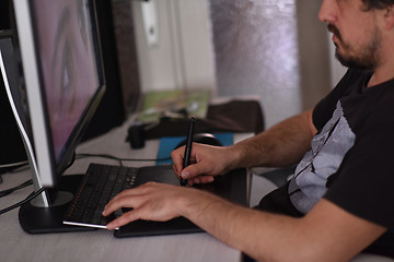 Image showing graphic designer at work