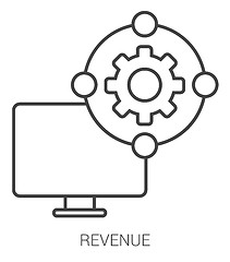Image showing Revenue line infographic.