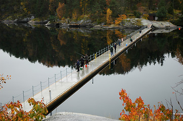 Image showing Fishing on the bey.