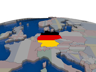 Image showing Germany with flag