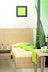 Image showing Green bedroom